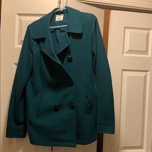 Teal Pea Coat